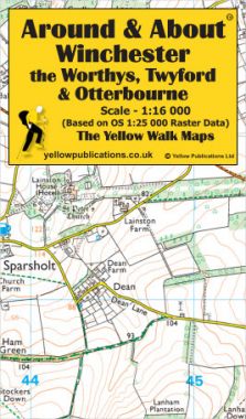 Winchester, the Worthys, Twyford & Otterbourne Walking Map