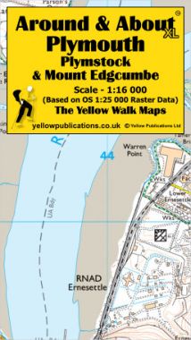 Plymouth, Plymstock & Mount Edgcumbe 'XL' Walking Map