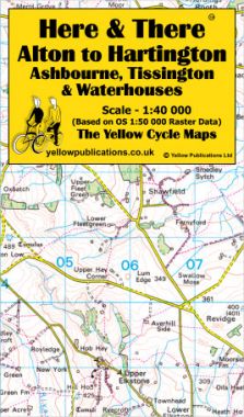 Alton to Hartington, Ashbourne, Tissington & Waterhouses Cycling Map