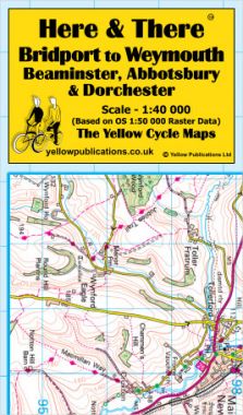 Bridport to Weymouth, Beaminster, Abbotsbury & Dorchester Cycling Map