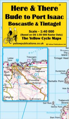 Bude to Port Isaac, Boscastle & Tintagel Cycling Map