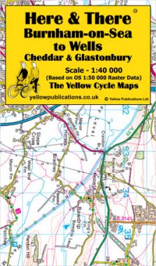 Burnham-on-Sea to Wells, Cheddar Cycling Map