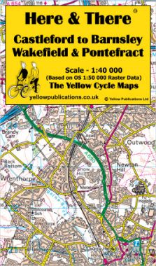 Castleford to Barnsley, Wakefield & Pontefract Cycling Map