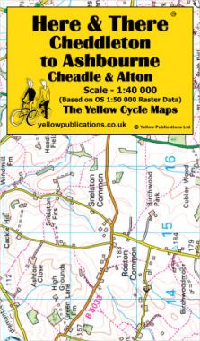 Cheddleton to Ashbourne, Cheadle Cycling Map