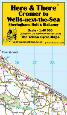 Cromer to Wells-next-the-Sea, Sheringham, Holt & Blakeney Cycling Map