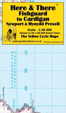 Fishguard to Cardigan, Newport & Mynydd Piseli Cycling Map
