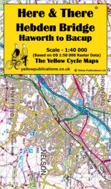 Hebden Bridge, Haworth to Bacup Cycling Map