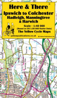 Ipswich to Colchester, Hadleigh, Manningtree & Harwich Cycling Map