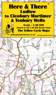 Ludlow to Cleobury Mortimer, Tenbury Wells Cycling Map