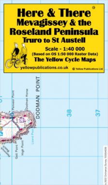 Mevagissey & the Roseland Peninsula, Truro to St Austell Cycling Map