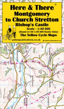Montgomery to Church Stretton, Bishop's Castle Cycling Map