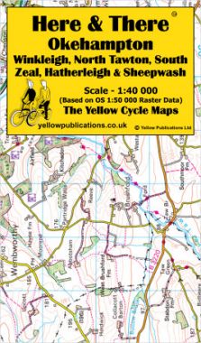 Okehampton, Winkleigh, North Tawton, South Zeal, Hatherleigh Cycling Map