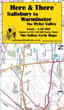 Salisbury to Warminster, the Wyle Valley Cycling Map