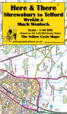 Shrewsbury to Telford, Wrekin & Much Wenlock Cycling Map