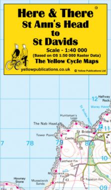 St Ann's Head to St Davids Cycling Map