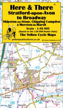 Stratford-upon-Avon to Broadway Cycling Map