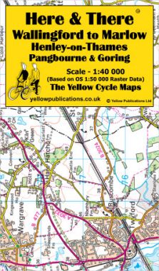 Wallingford to Marlow, Henley-on-Thames, Pangbourne and Goring Cycling Map