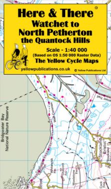 Watchet to North Petherton, the Quantock Hills Cycling Map