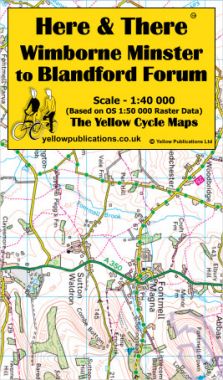 Wimborne Minster to Blandford Forum Cycling Map