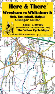 Wrexham to Whitchurch, Holt, Tattenhall, Malpas Cycling Map