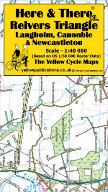 Reivers Triangle, Langholm, Canonbie & Newcastleton 'XL' Cycling Map