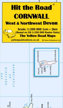 Cornwall & West & Northwest Devon Road Map