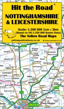 Nottinghamshire & Leicestershire Road Map