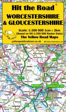 Worcestershire & Gloucestershire Road Map