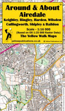 Airedale, Keighley, Bingley, Harden, Wilsden, Cullingworth, Shipley & Baildon Walking Map