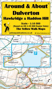 Dulverton, Hawkridge & Haddon Hill Walking Map