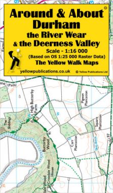 Durham, the River Wear & the Deerness Valley Walking Map