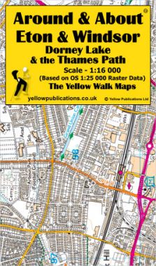 Eton, Windsor, Dorney Lake & Thames Path Walking Map