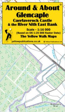 Glencaple, Caerlaverock Castle & the River Nith East Bank Walking Map