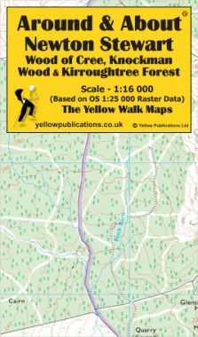 Newton Stewart, Wood of Cree, Knockman Wood & Kirroughtree Forest Walking Map