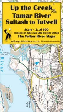 Tamar River: Saltash to Tutwell - XL Map