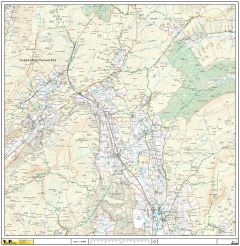 Yorkshire 3 Peaks Wall Map