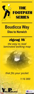 Boudicca Way: Diss to Norwich Walking Map