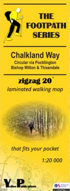 Chalkland Way: Pocklington Circular via Bishop Wilton & Thixendale Walking Map