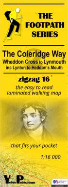 Coleridge Way 2: Wheddon Cross to Lynmouth Walking Map