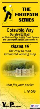 Cotswold Way 3: Dursley to Bath Walking Map