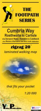 Cumbria Way 2: Rosthwaite to Carlisle (addendum) Walking Map