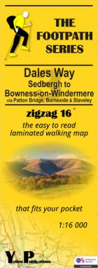 Dales Way 3: Sedbergh to Bowness-on-Windermere Walking Map