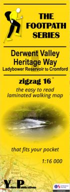 Derwent Valley Heritage Way 1: Ladybower Reservoir to Cromford Walking Map
