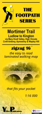 Mortimer Trail: Ludlow to Kington Walking Map
