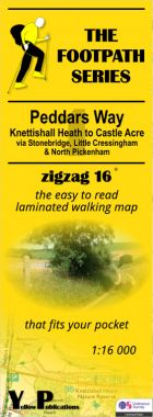 Peddars Way 1: Knettishall Heath to Castle Acre Walking Map