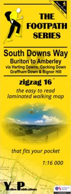 South Downs Way 2: Buriton to Amberley Walking Map