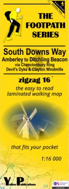 South Downs Way 3: Amberley to Ditchling Beacon Walking Map