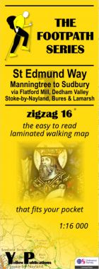 St Edmund Way 1: Manningtree to Sudbury Walking Map