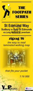 St Edmund Way 2: Sudbury to Bury St Edmunds Walking Map