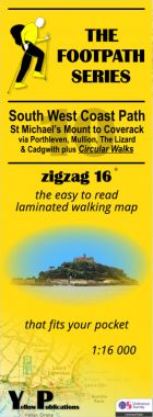 South West Coast Path 10: St Michael's Mount to Coverack Walking Map